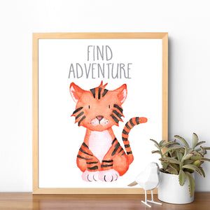 Safari Collection - Tiger Find Adventure - Print